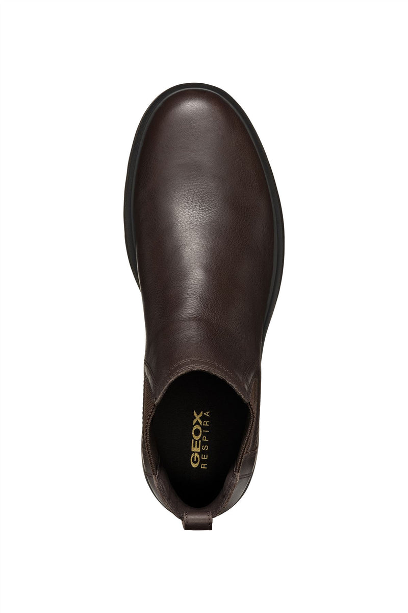 Geox Spherica EC1 C Tumble Leather Men's Coffee Boots