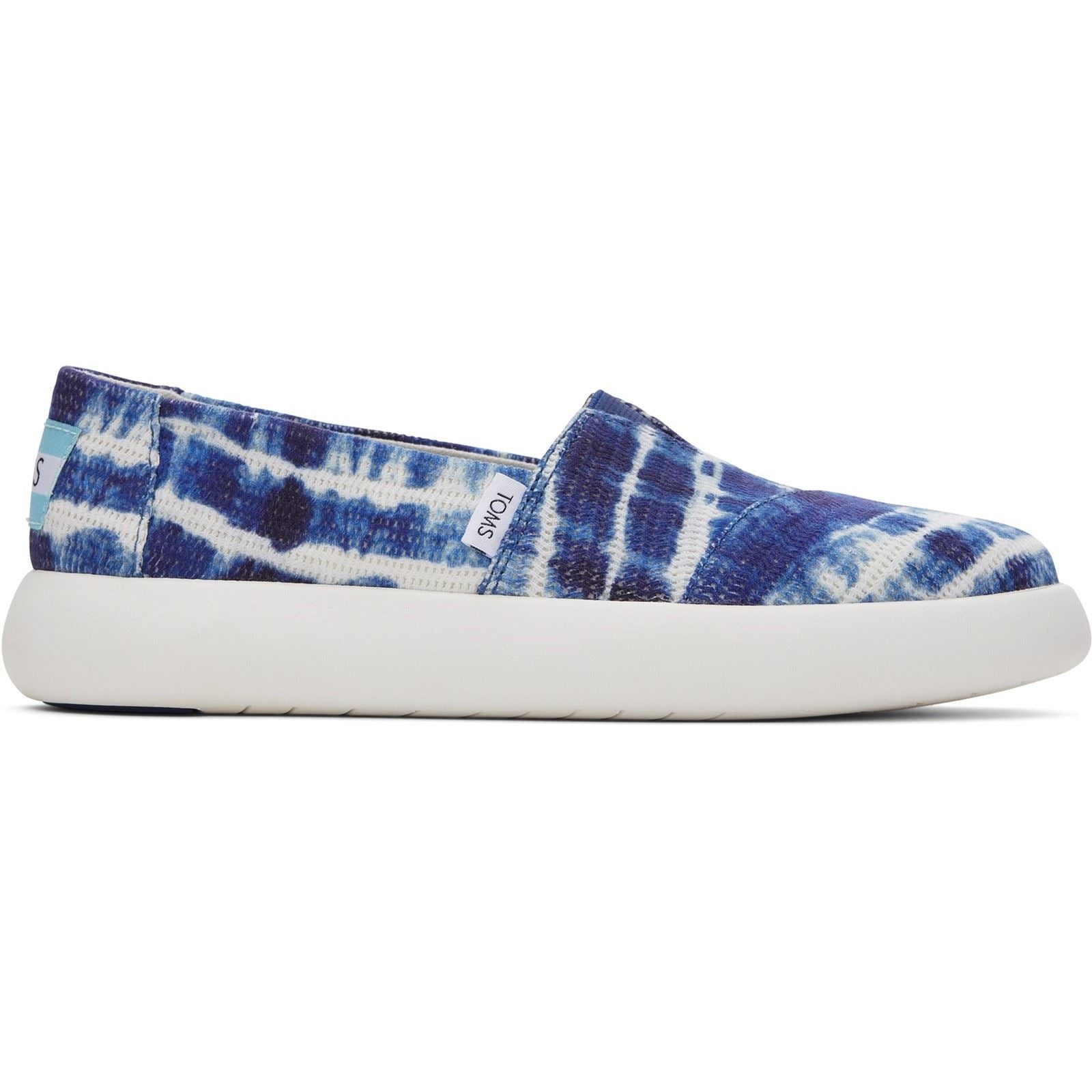 TOMS Alpargata Mallow 100% Cotton Women's Navy Espadrilles