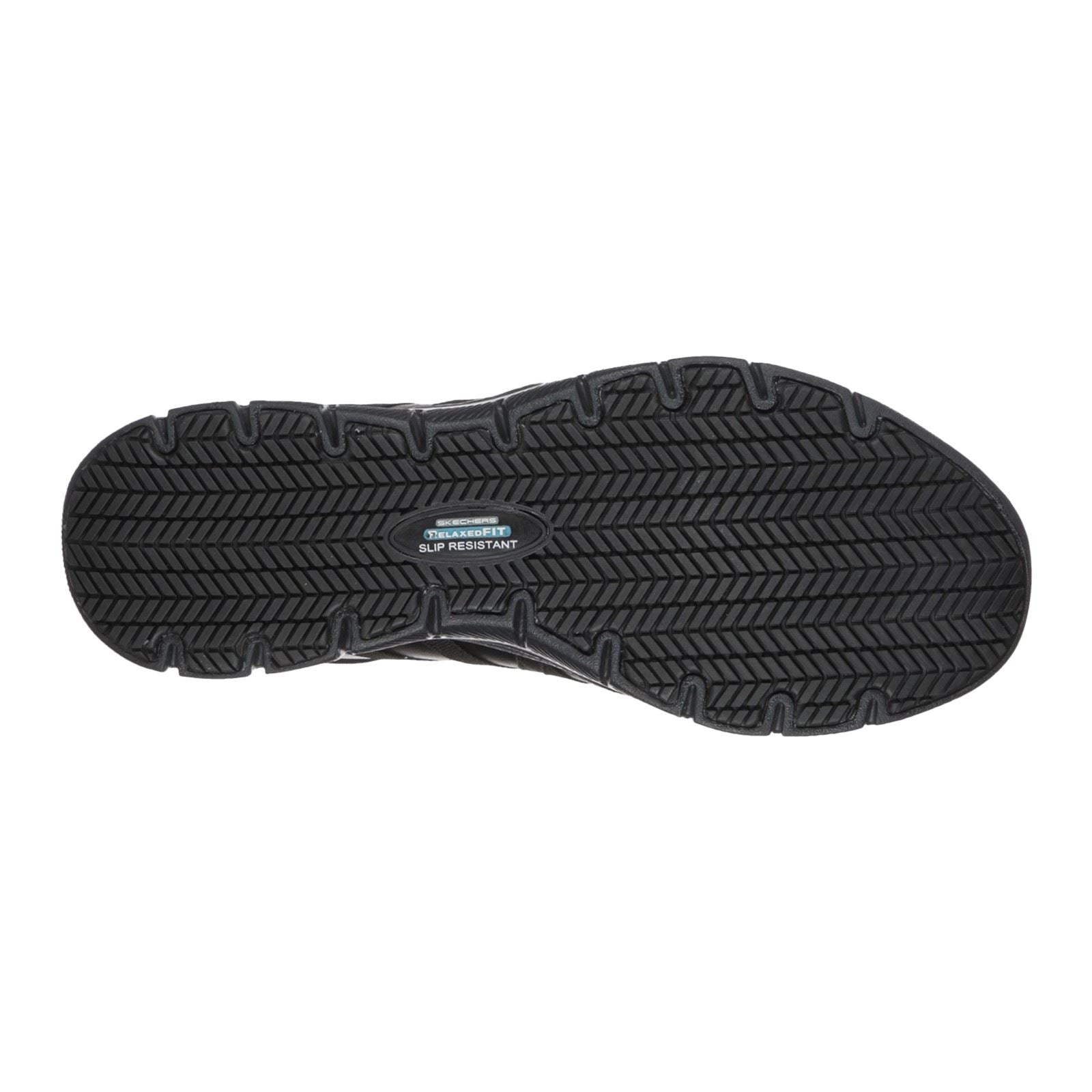 Skechers Workwear Ghenter Dagsby Leather Women's Black Sneakers
