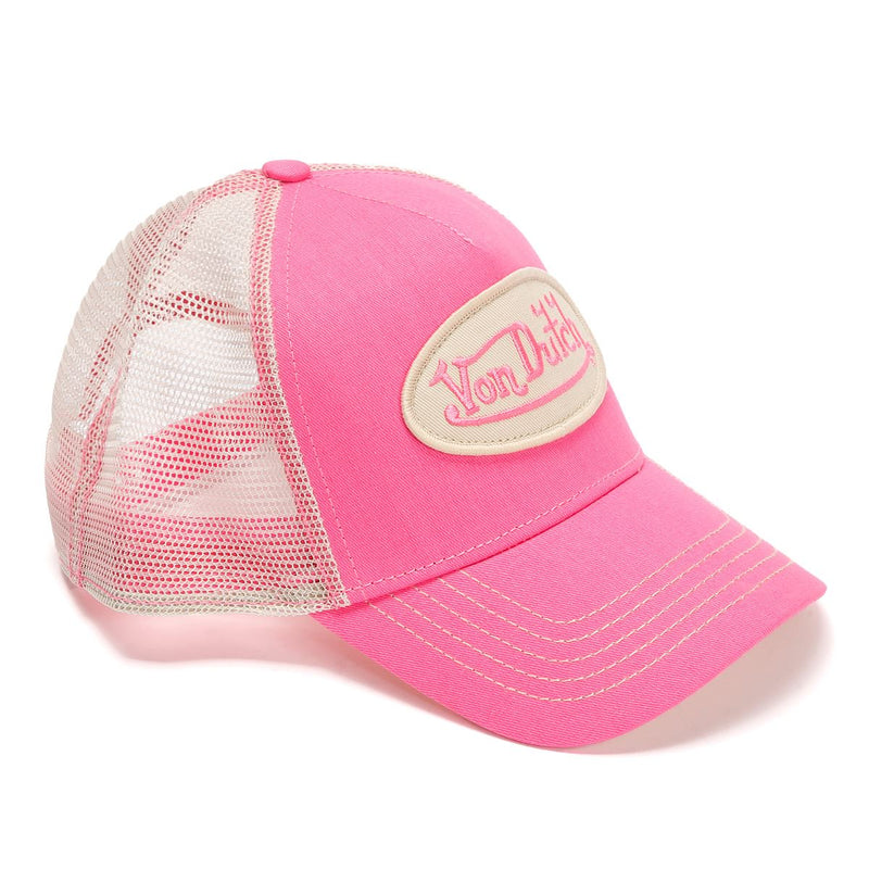 Von Dutch Staple Trucker Cotton Pink Caps