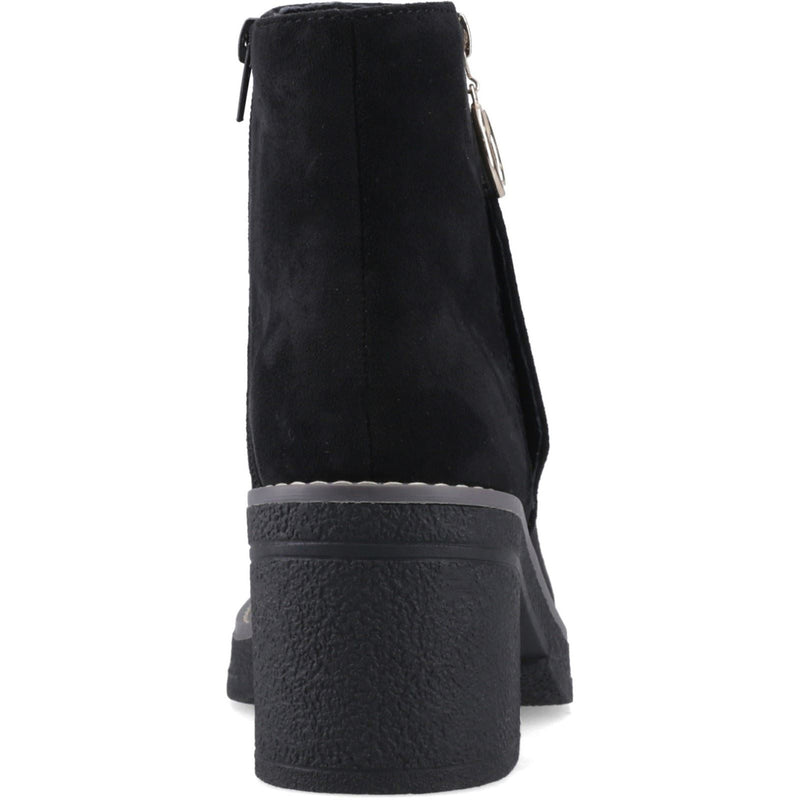 ONLY BABETTE Polyurethane Women's Black/Gold Heeled Ankle Boots