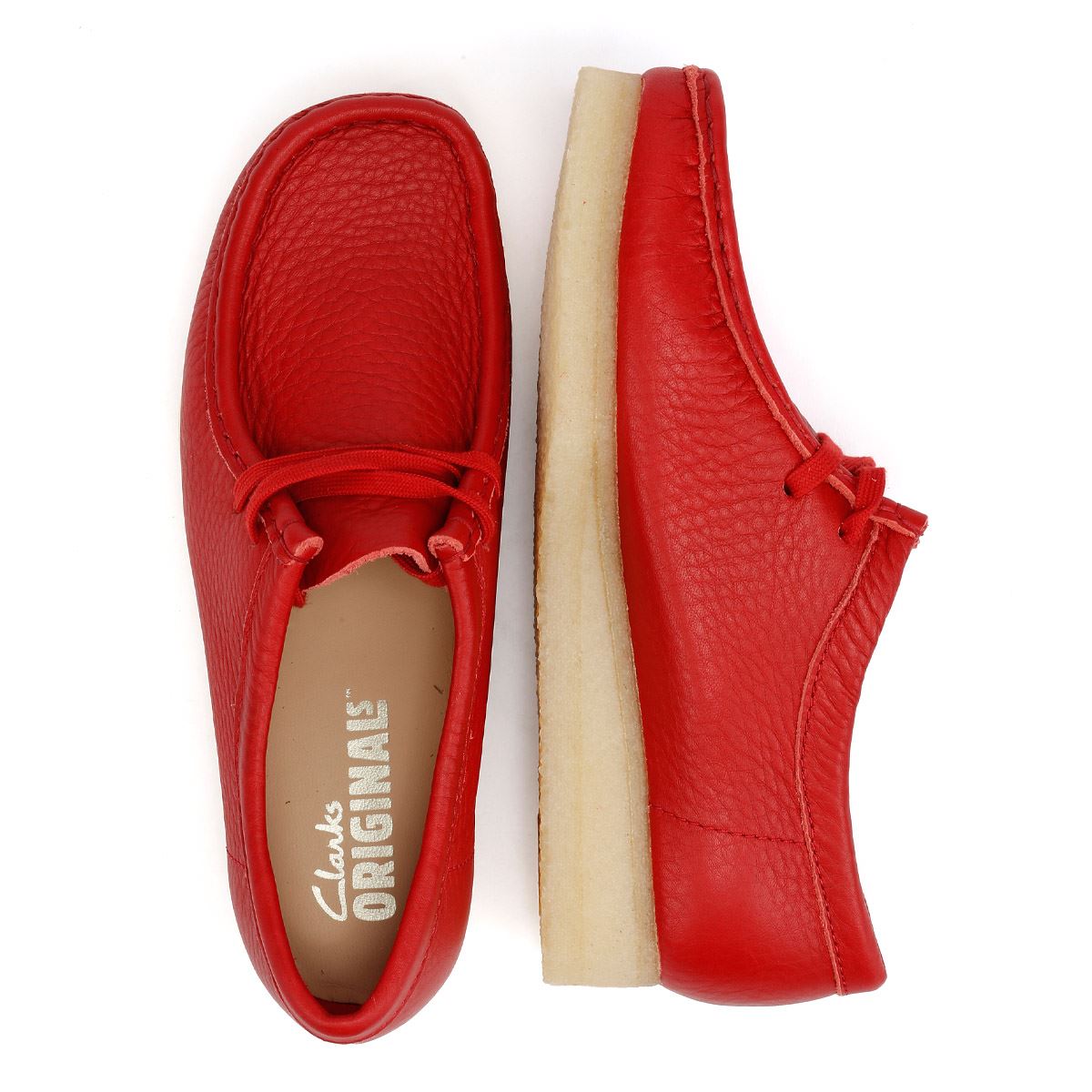 Clarks Originals Wallabee Leather Women's Red Shoes