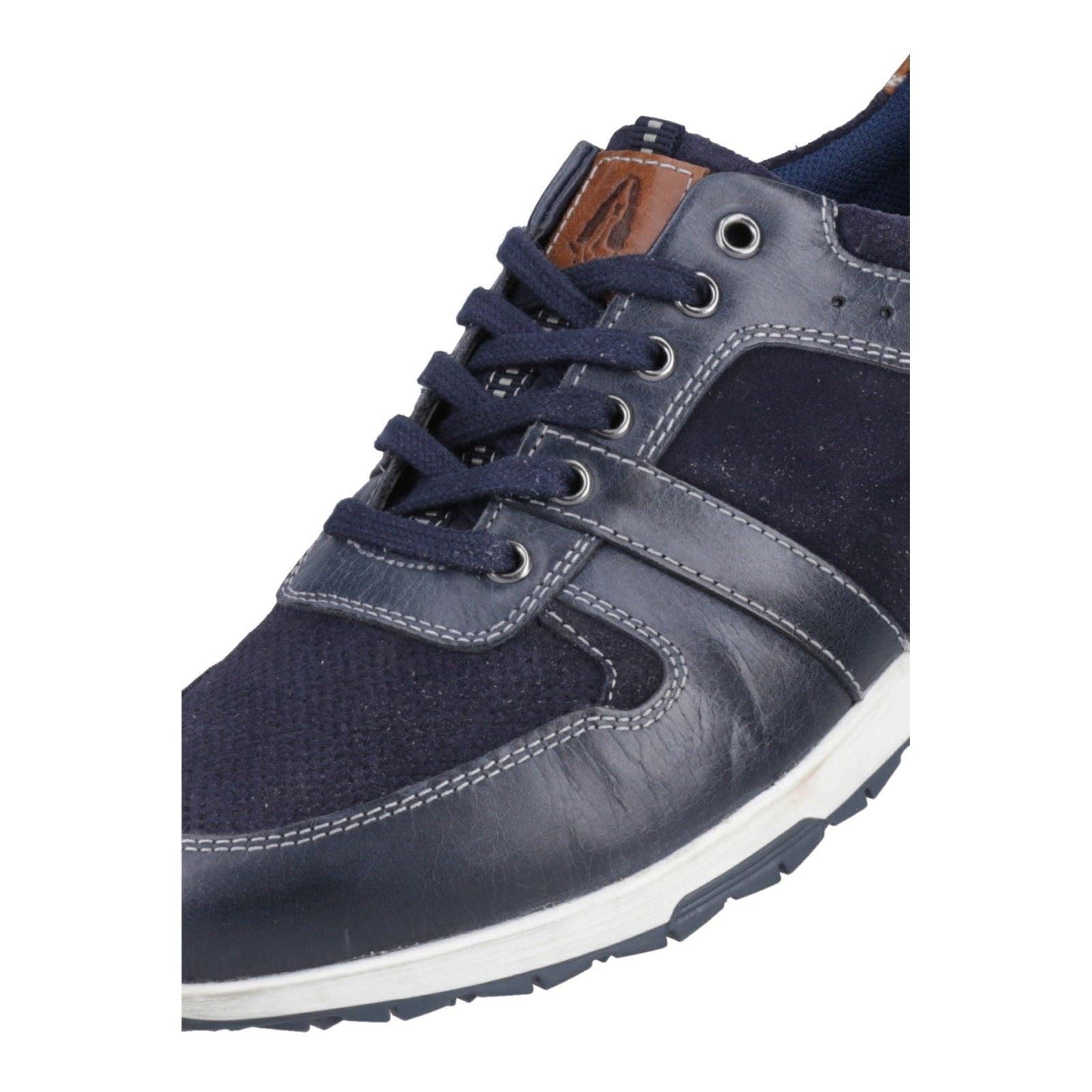 Hush Puppies Christopher Leather Men's Navy Sneakers