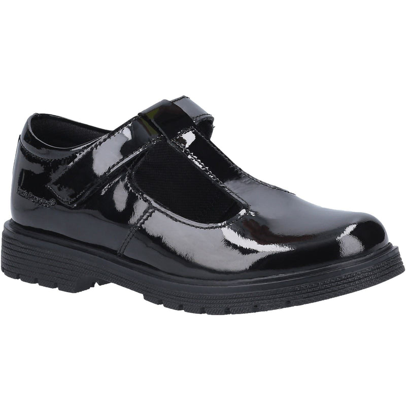 Hush Puppies Gracie Senior Patent Leather Girls's Patent Black Shoes