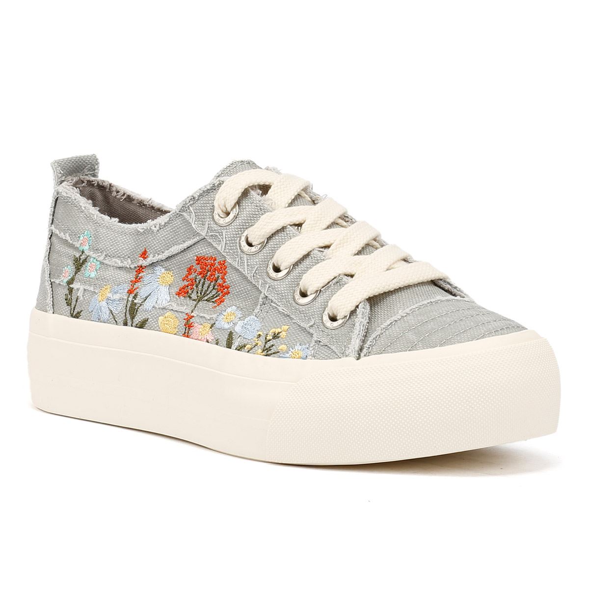 Blowfish Malibu Sneaker Sadie-Sun Donna - Tela Iris Viola, Plateau, Vegana, Suola BLOOM Foam, Taglia 37-38 EU