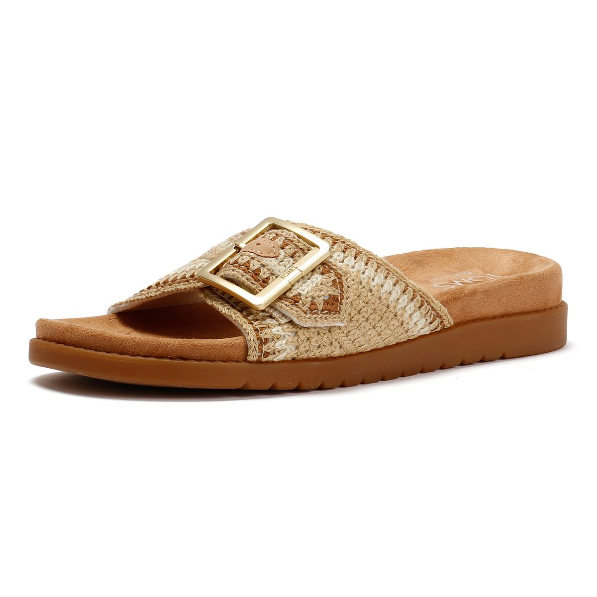 TOMS Marin Slide Textile Women's Dark Beige Sandals