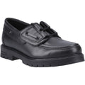 Hush Puppies Lucy Leather Girls's Black Boat Shoes