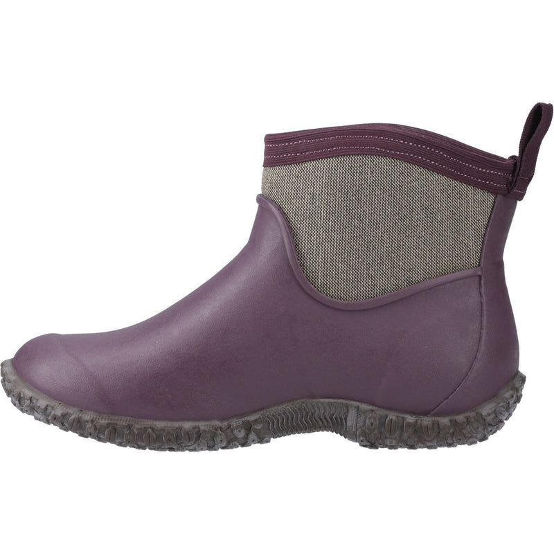 Muck Boots Muckster II Ankle Rubber Wine/ Herringbone Wellington Boots