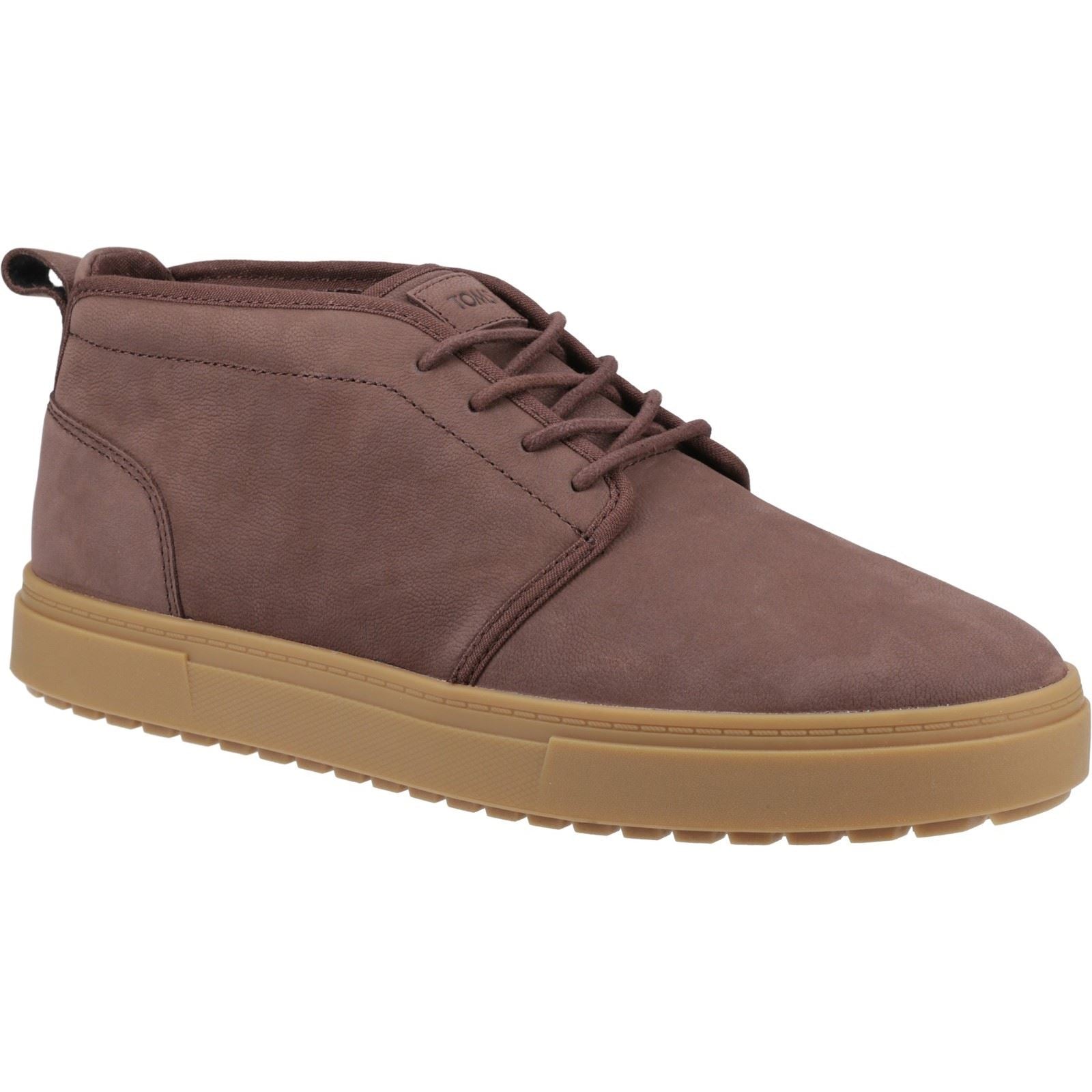 TOMS Carlo Leather Men's Oak Brown Sneakers