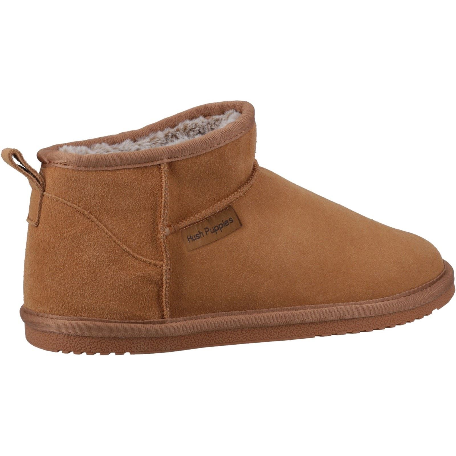 Hush Puppies Ashanti Suede Women's Tan Slippers