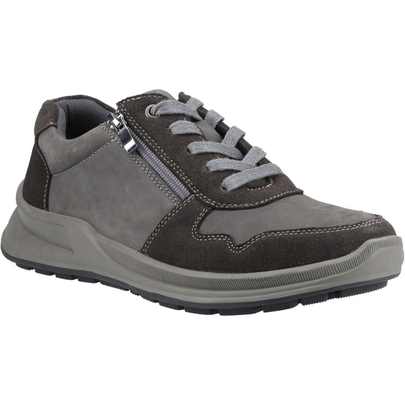 Hush Puppies Alexander Leather Men's Grey Lace-Up Shoes