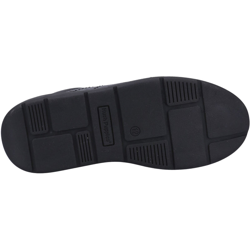 Hush Puppies Robert JNR Leather Boys's Black Lace-Up Shoes