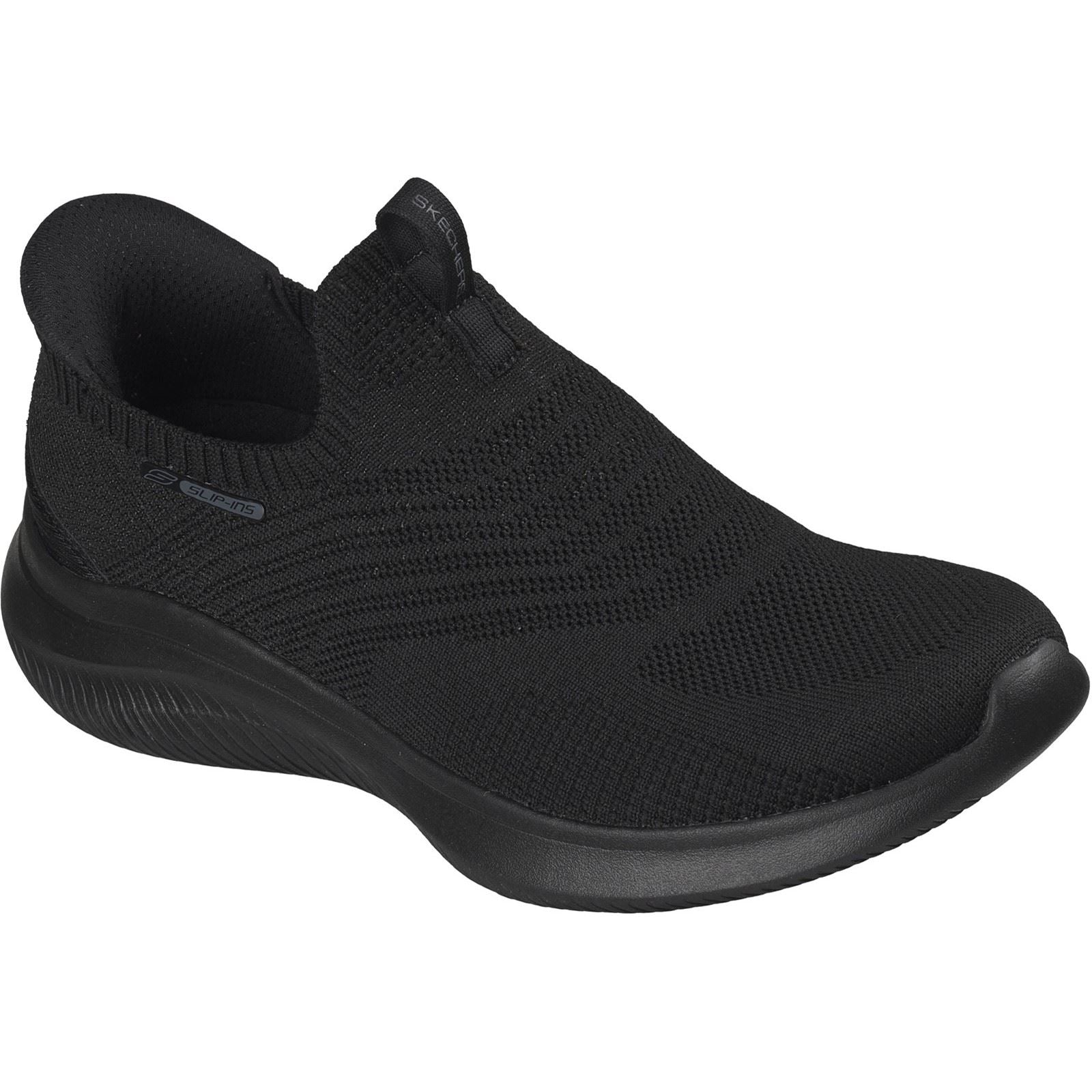 Skechers Ultra Flex 4.0 Pure Dream Textile Women's Black Knit/Trim Trainers