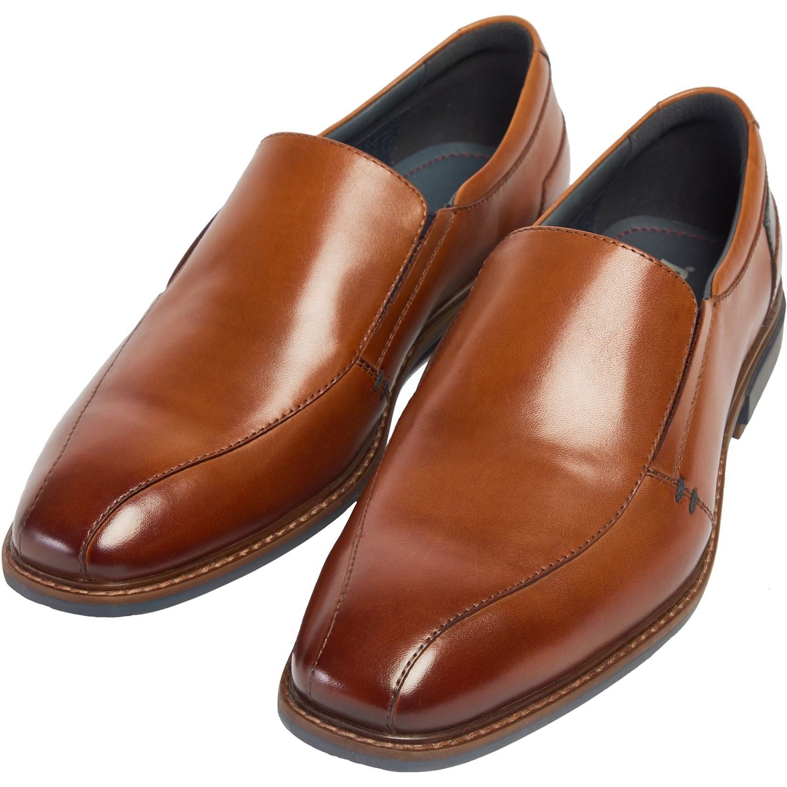 Pod Spear Leather Men's Cognac Slip-On Shoes