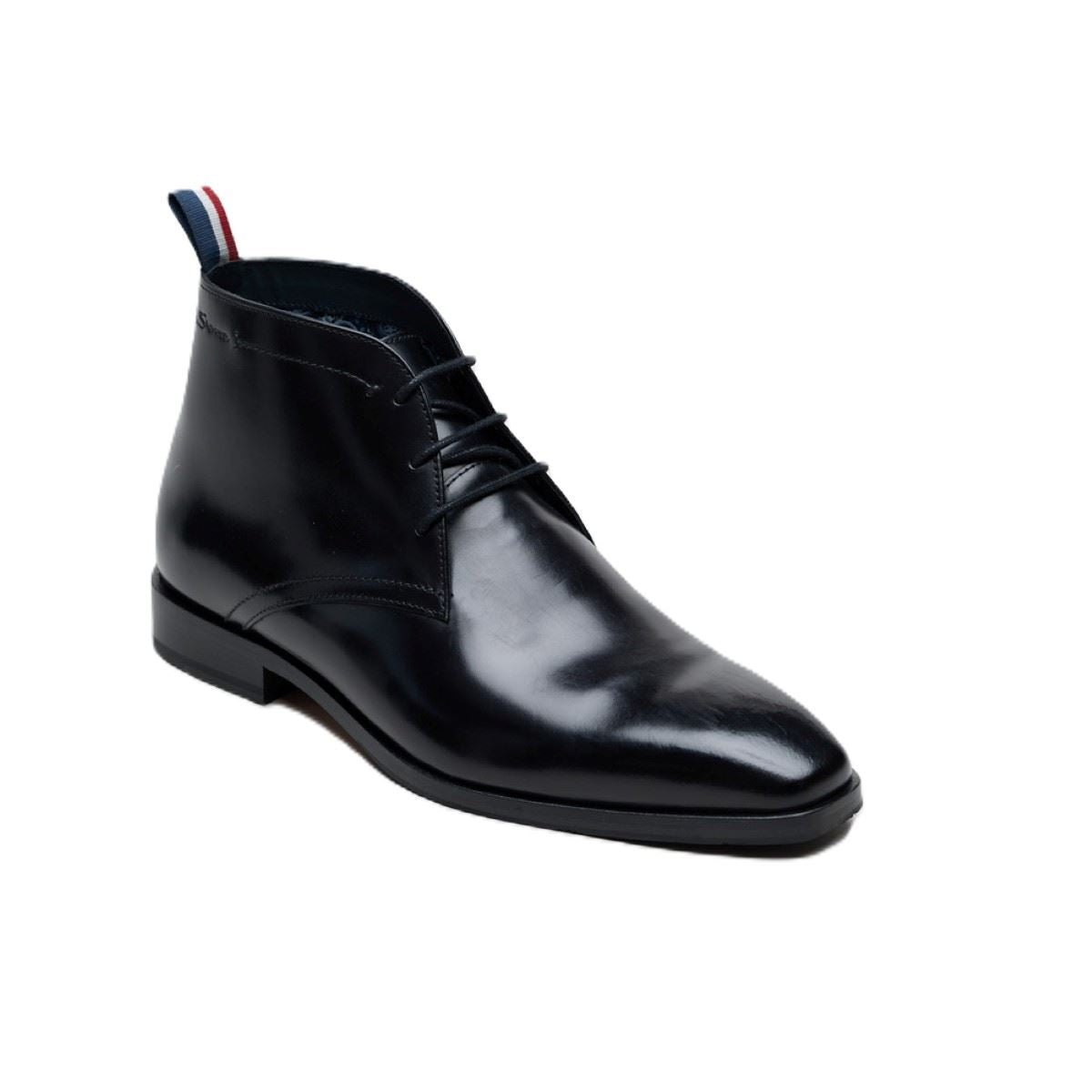 Ben Sherman London Brush Off Leather Men's Black Boots