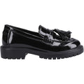 Hush Puppies Abigail Patent Senior Leather Girls's Black Loafers