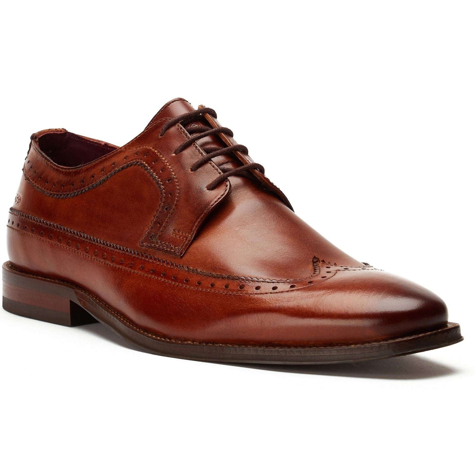 Base London Havisham Leather Men's Tan Derby Shoes