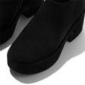 FitFlop Platfforms Heeled Short Suede Women's Black Boots