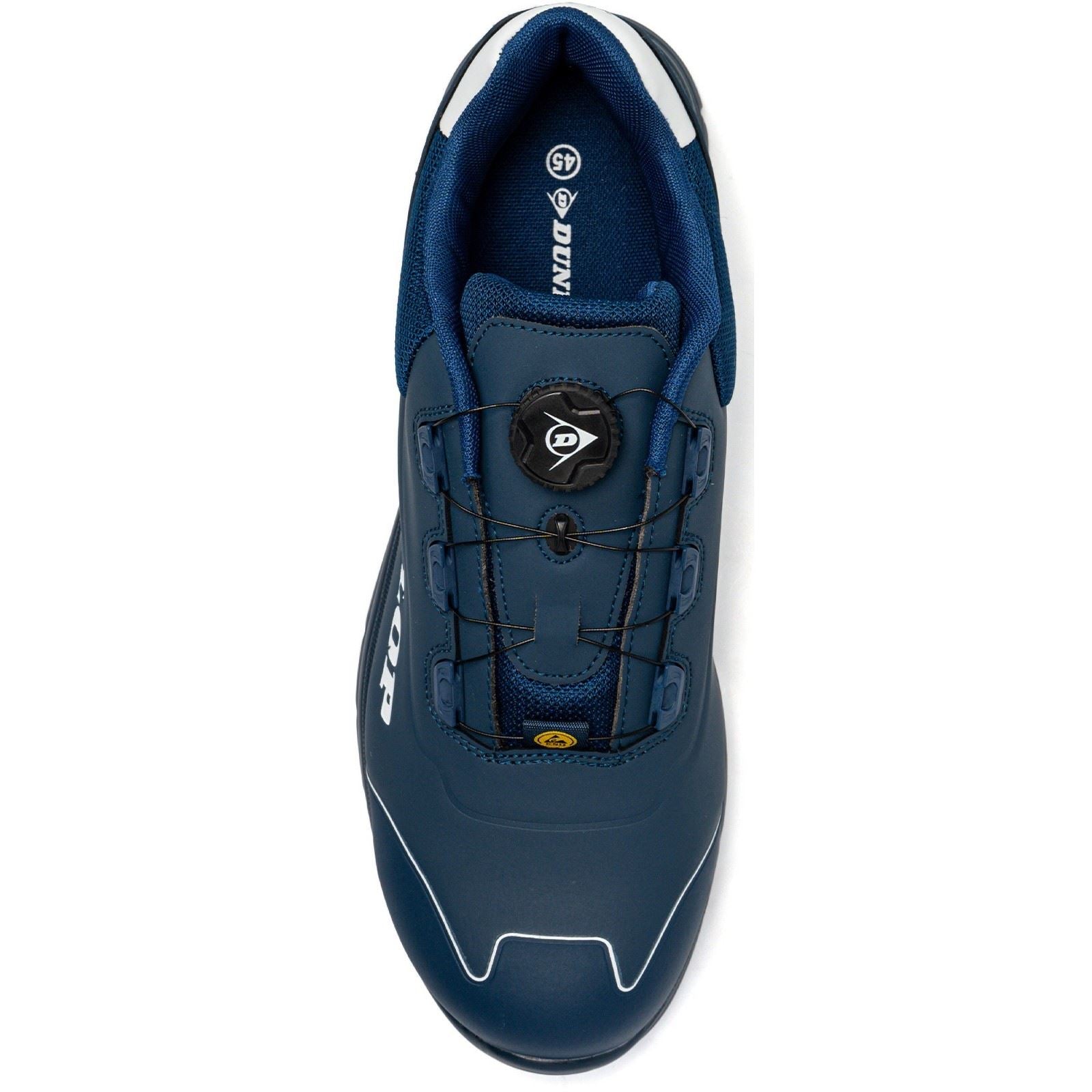 Dunlop Matt Microfiber Men's Navy/White Safety Shoes