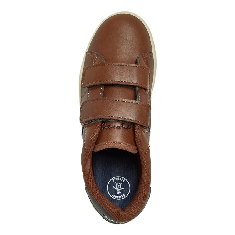 Penguin Junior Marble Tan/Navy Sneakers