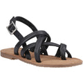 Hush Puppies Hope Leather Women's Black Sandals