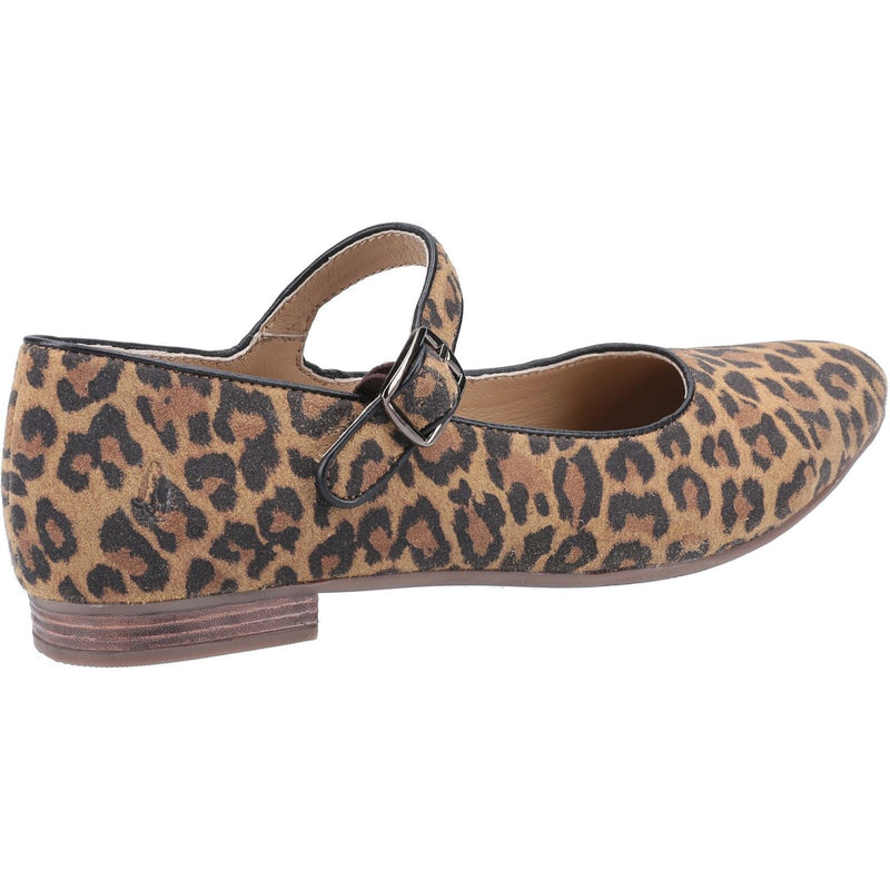 Hush Puppies Melissa Strap Suede Women's Leopard Flats