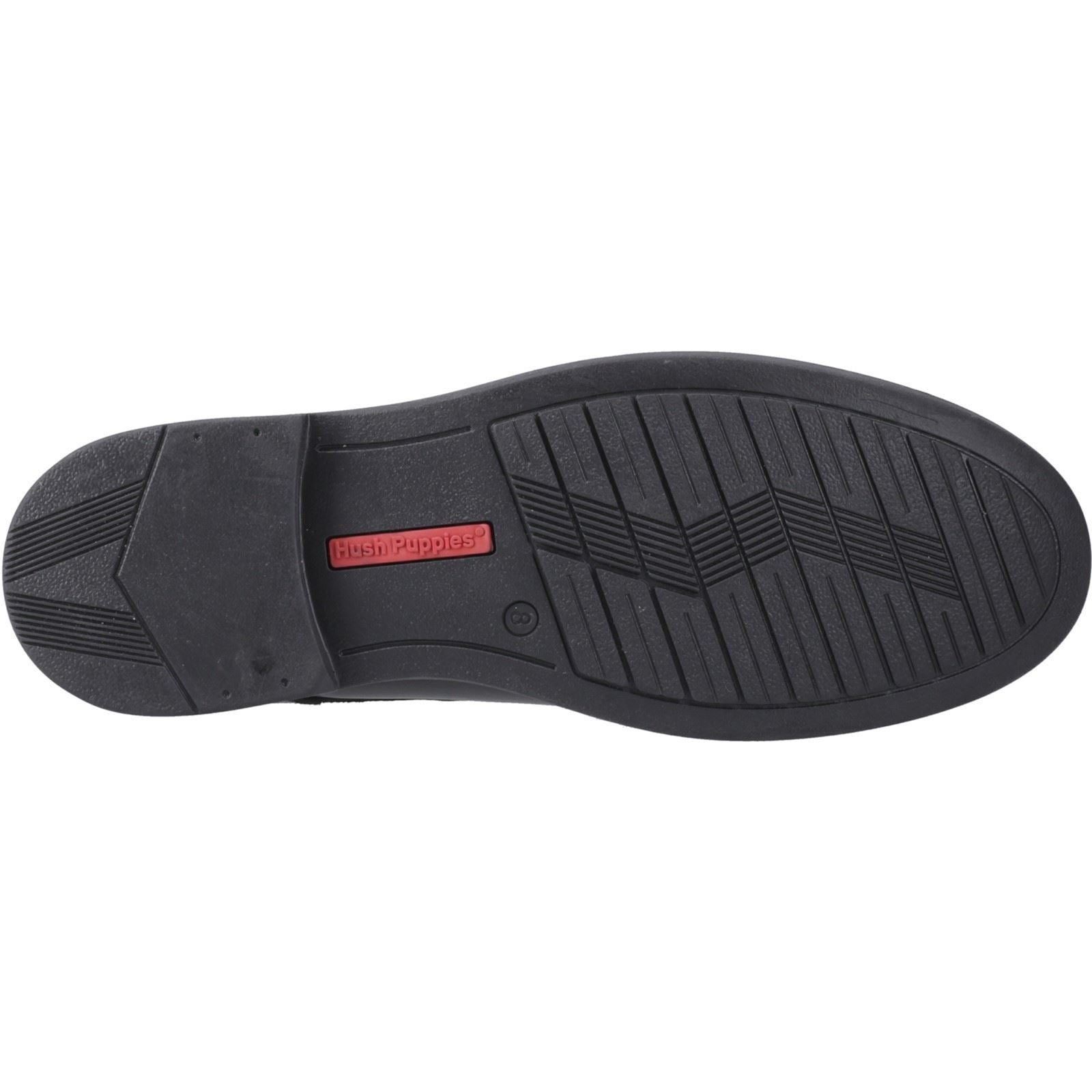 Hush Puppies Tim Monk Leather Boys's Black Shoes