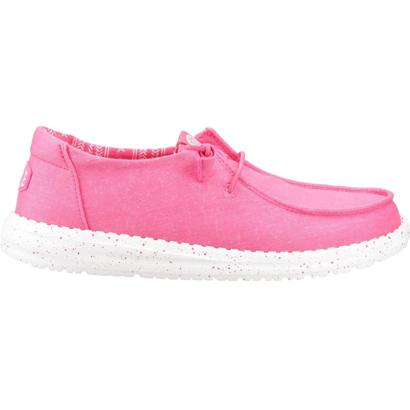 HEYDUDE Wendy Stretch Cotton Women's Fandango Pink Shoes