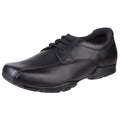 Hush Puppies Vincente Senior Leather Boys's Black Loafers