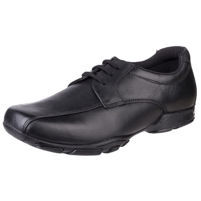 Hush Puppies Vincente Senior Leather Boys's Black Loafers