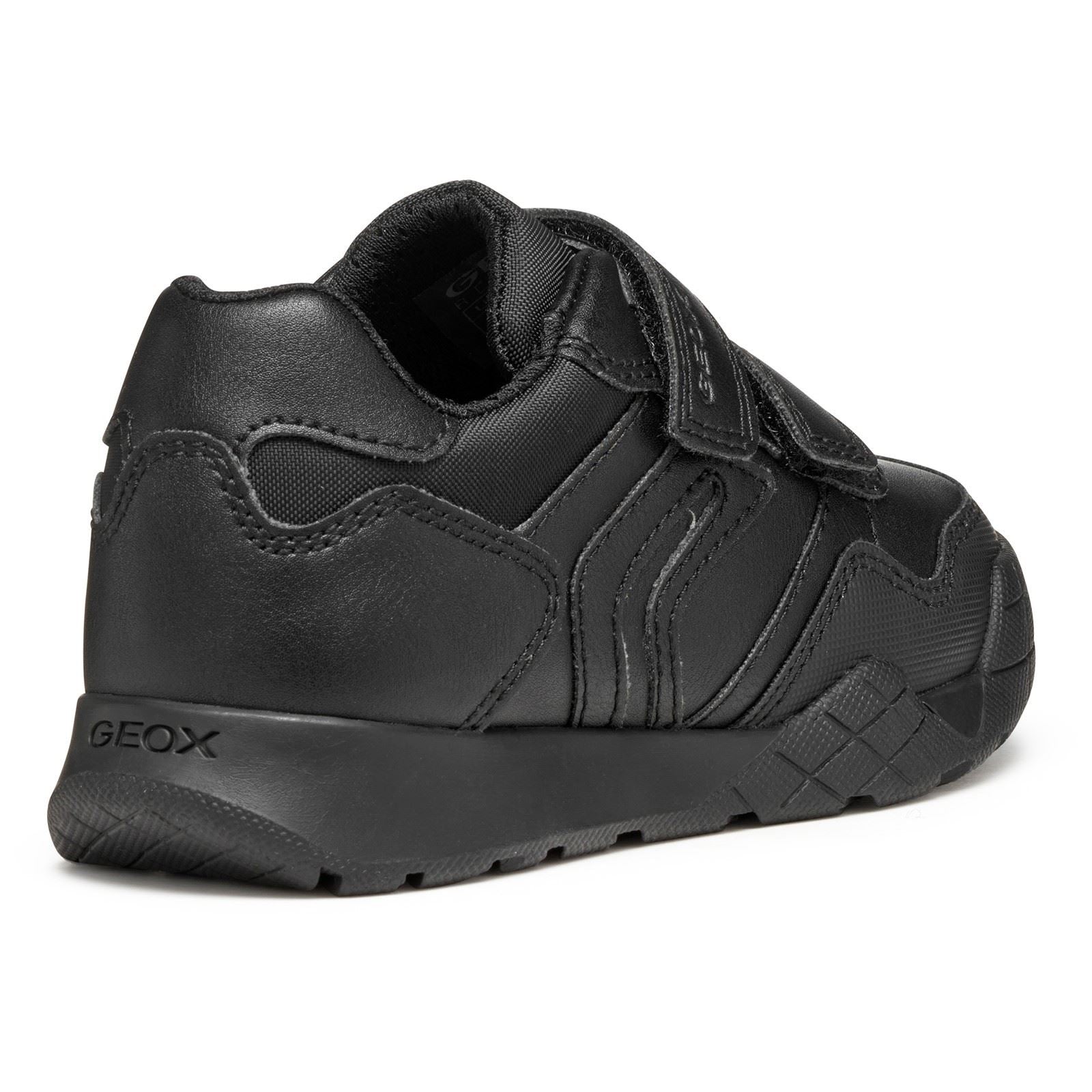 Geox J Rann-E Unisex Kid's Black Trainers