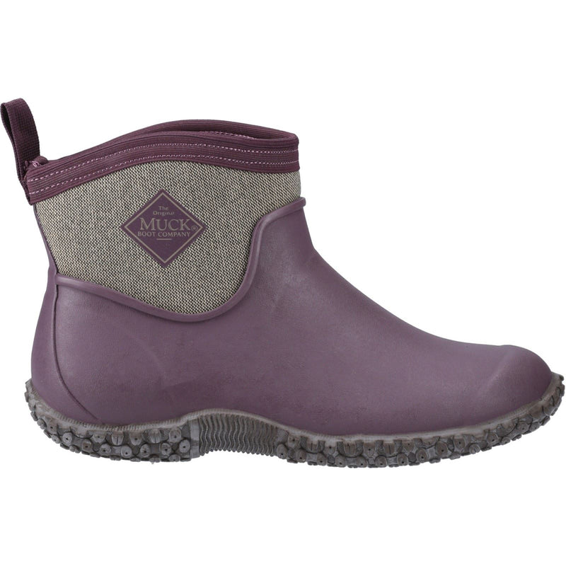Muck Boots Muckster II Ankle Rubber Wine/ Herringbone Wellington Boots