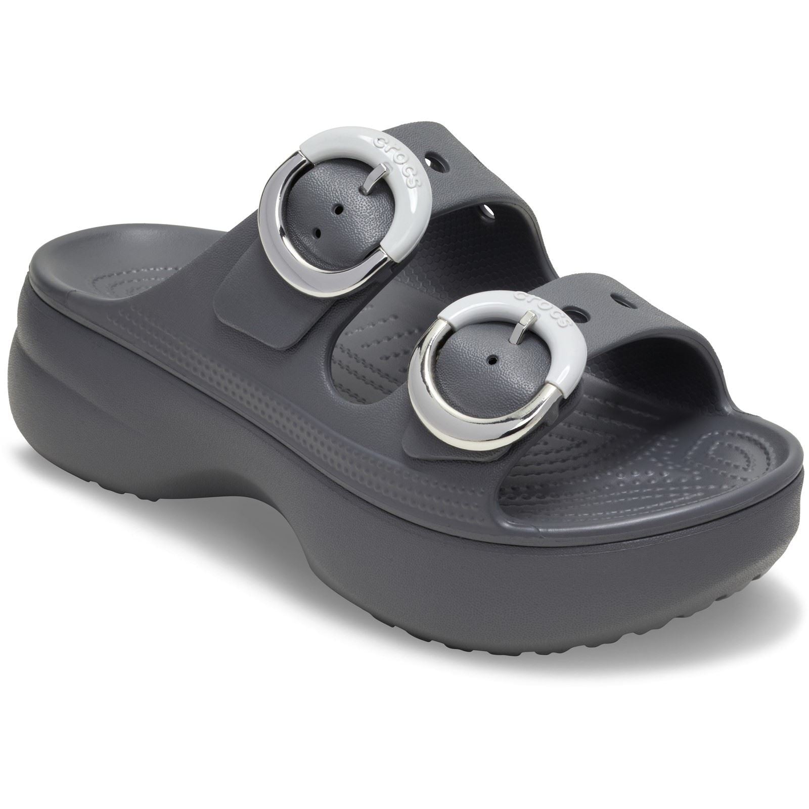 Crocs Saturday Platform Buckle EVA Women's Carbon Sandals
