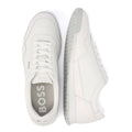 Boss Titanium Leather Men's White Sneakers