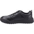 Hush Puppies Shane Senior Leather Boys's Black Lace-Up Shoes