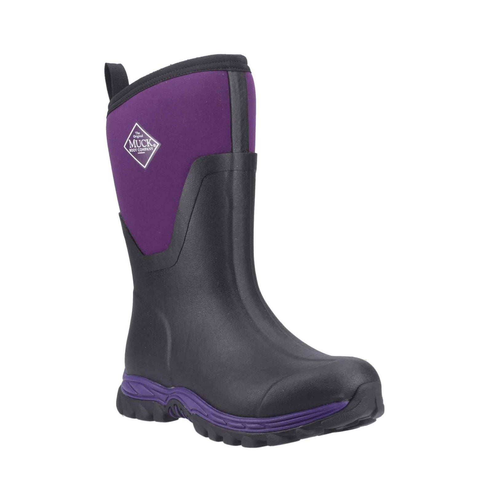 Muck Boots Arctic Sport II Mid Rubber Women's Black/Acai Winter Mid Calf Boots