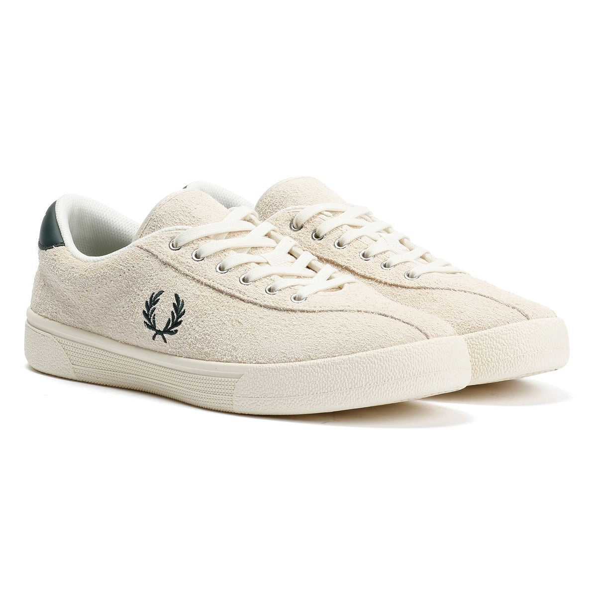 Fred Perry Tennis Shoe Suede Men's Ecru/Grassroot Sneakers
