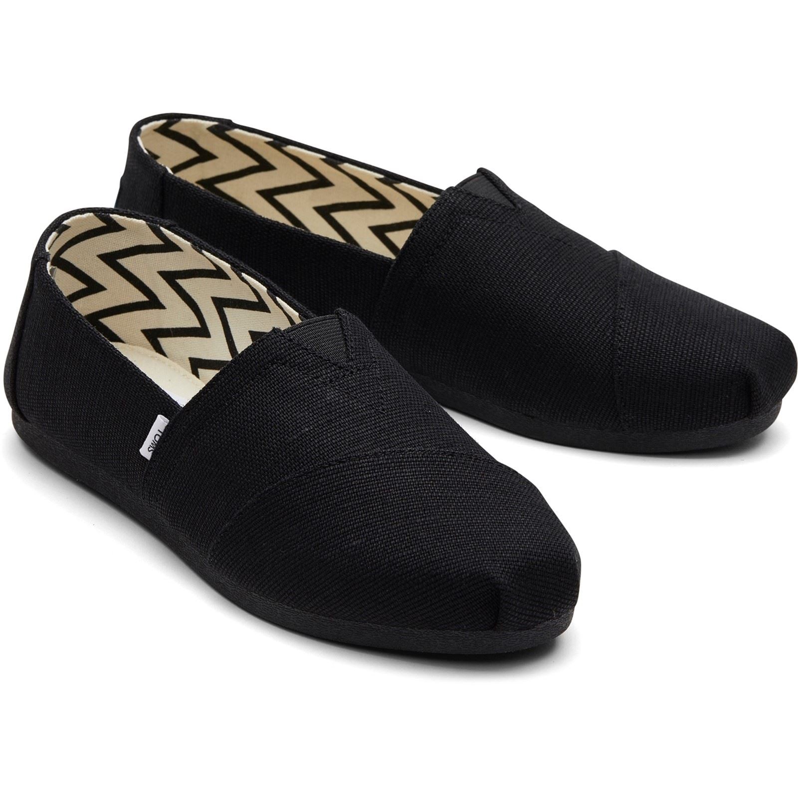 TOMS Alpargata Cotton Women's Black Trainers