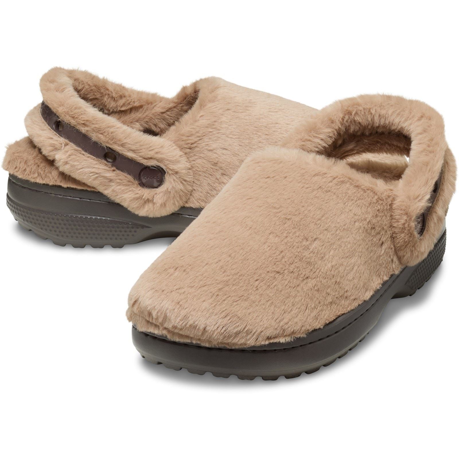Crocs Classic Unfurgettable Polyester Women's Milk Chocolate Clogs