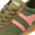 Gola Tornado Women's Military Green/Coral Pink Trainers