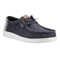 HEYDUDE Wally Jute Jute Men's Black/Granite Grey Moccasins Shoes