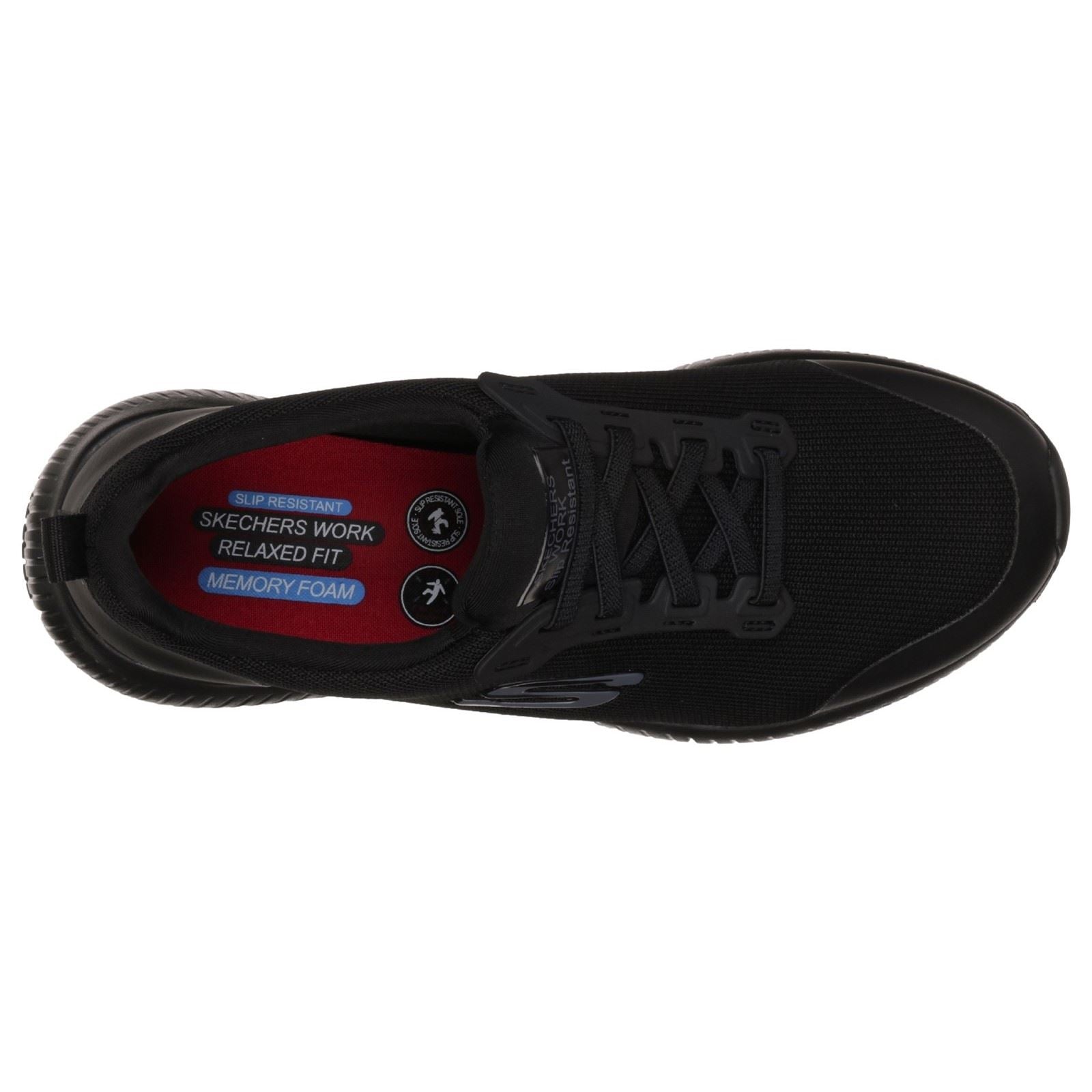 Skechers Workwear Squad SR Textile Women's Black Safety Sneakers