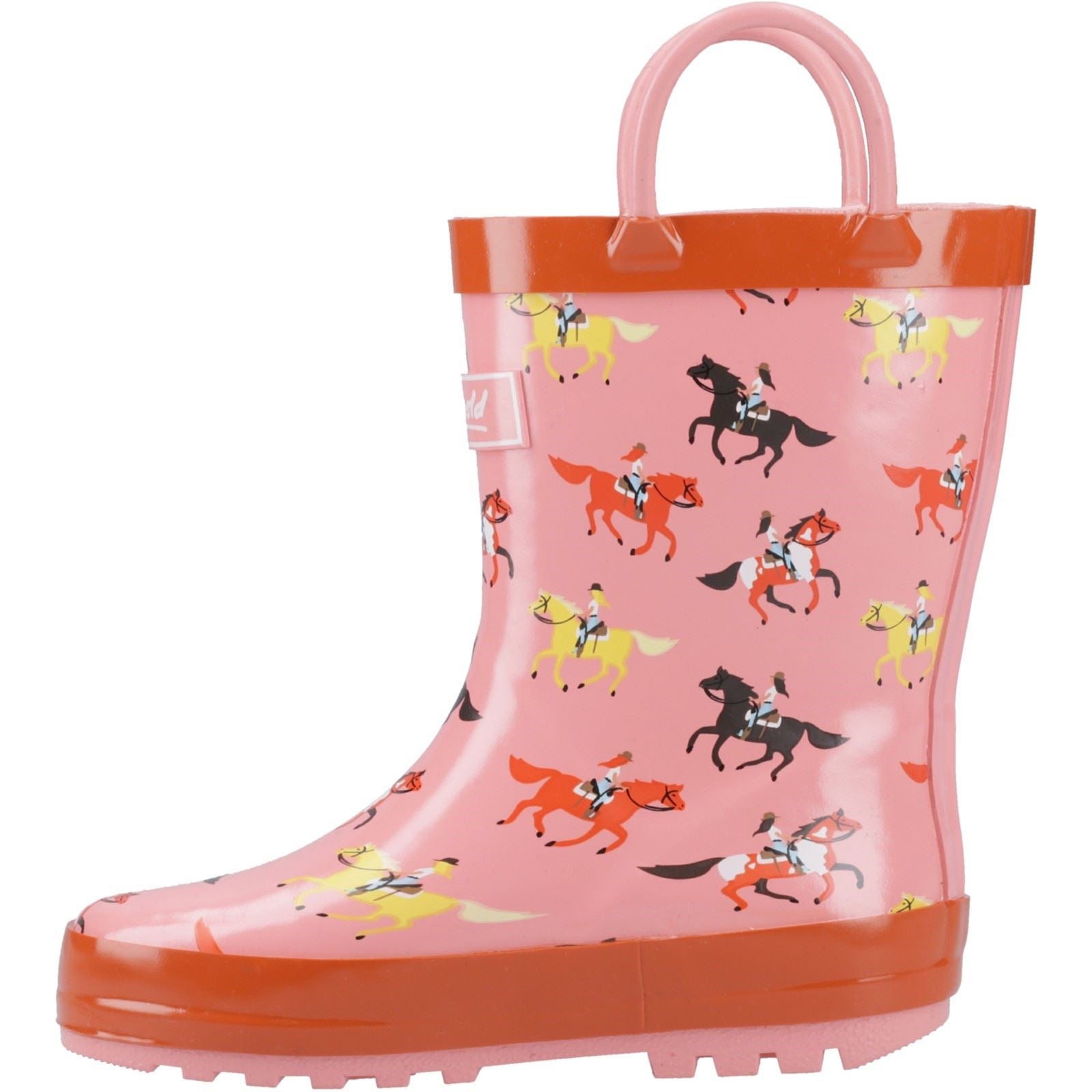 Cotswold Puddle Rubber Kid's Horses Wellington Boots