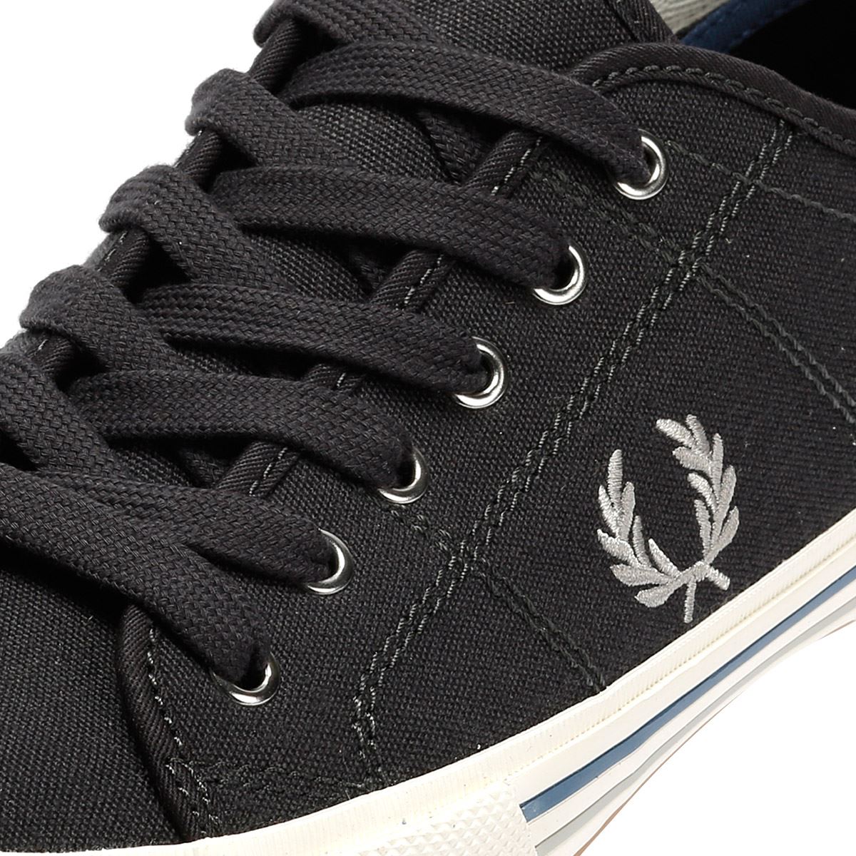 Fred Perry B708 Vintage Tennis Canvas Men's Anchor Gray Sneakers