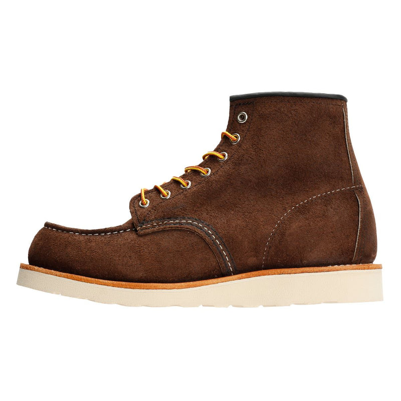 Red Wing 8836 6 Inch Moc Toe Suede Men's Chocolate Boots