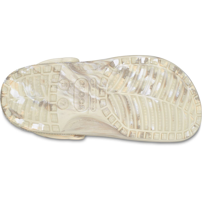 Crocs Classic Marbled Thermoplastic Bone/Multi Clogs