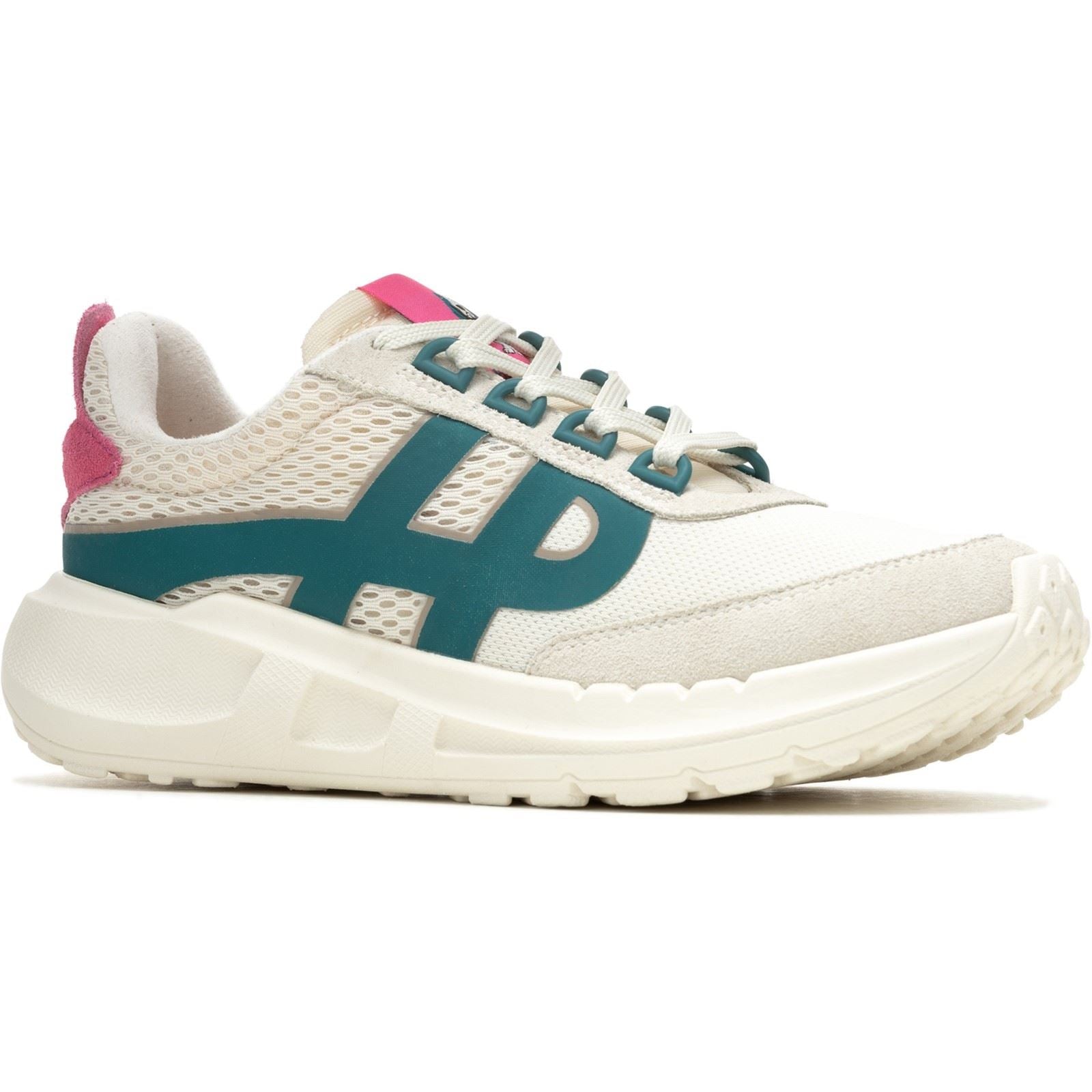 Hush Puppies Seventy8 Retro Runner Suede Women's Stone/Pink Sneakers