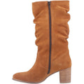 Hush Puppies Cosima Suede Women's Tan Heeled Knee High Boots