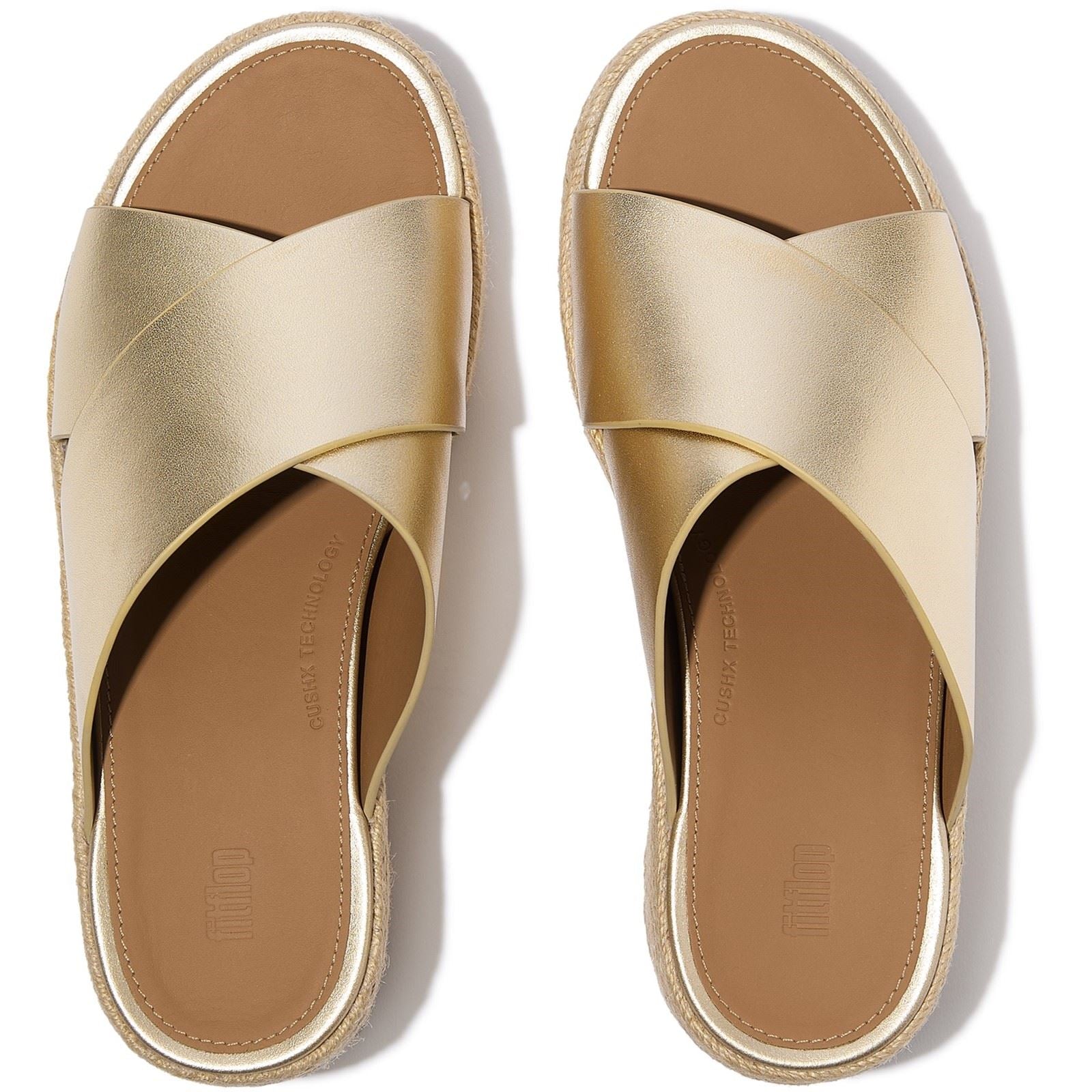 Fitflop Platfforms Leather Women's Platino Sandals