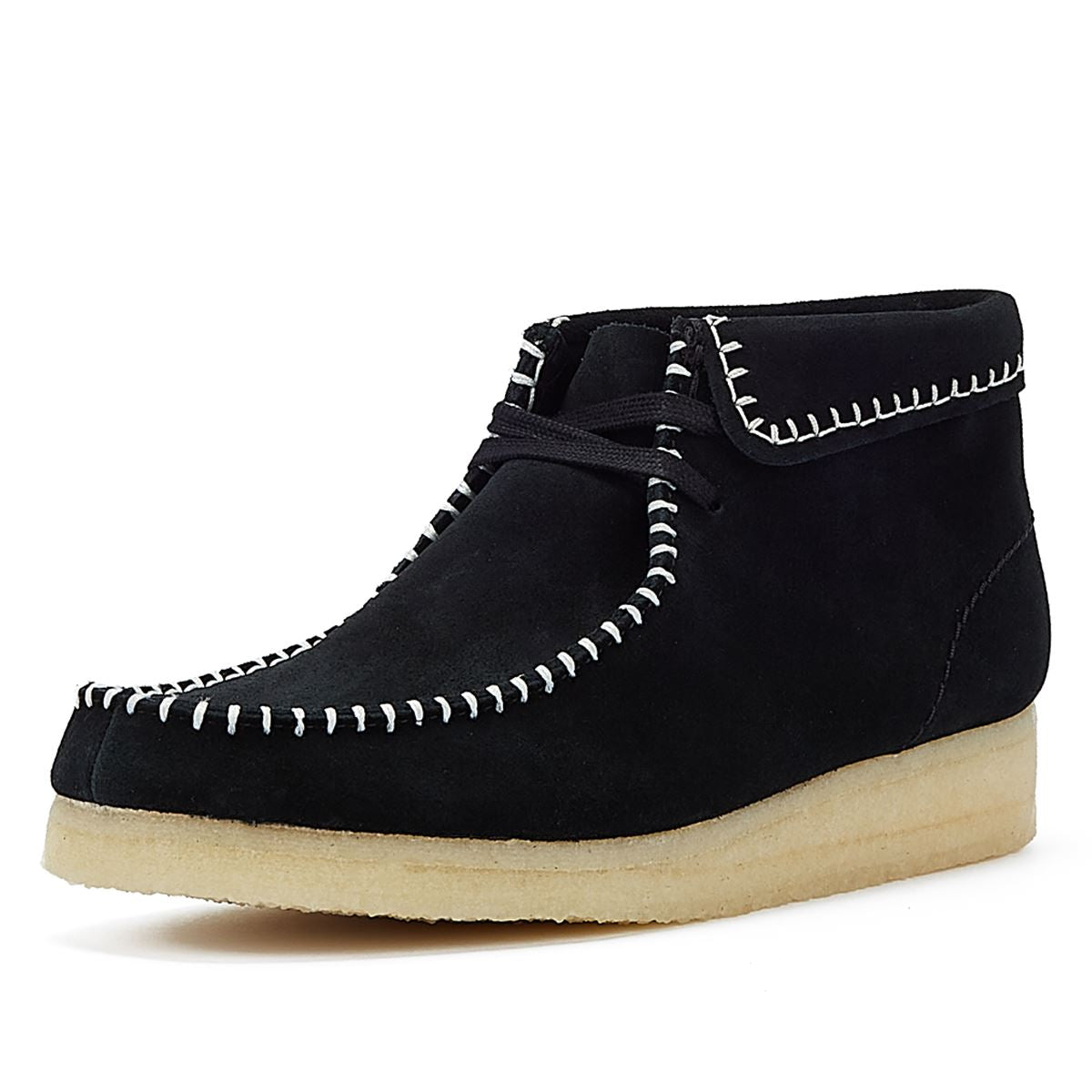Clarks Originals Wallabee Stitch Suede Women's Black Boots